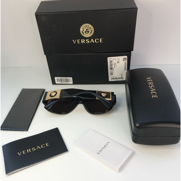 💯 - New Authentic Versace VE4436U Havana Dark Brown Sunglasses - Picture 9 of 13